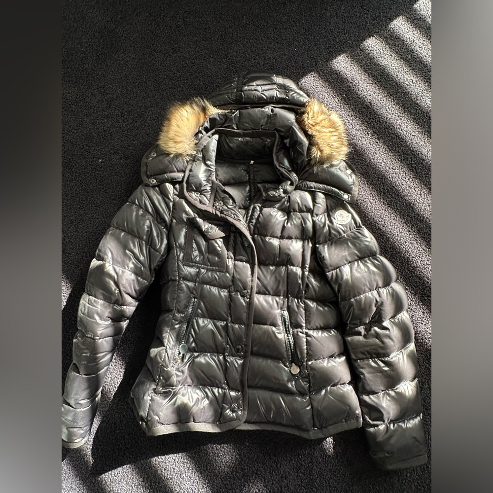 Moncler black puffer jacket
